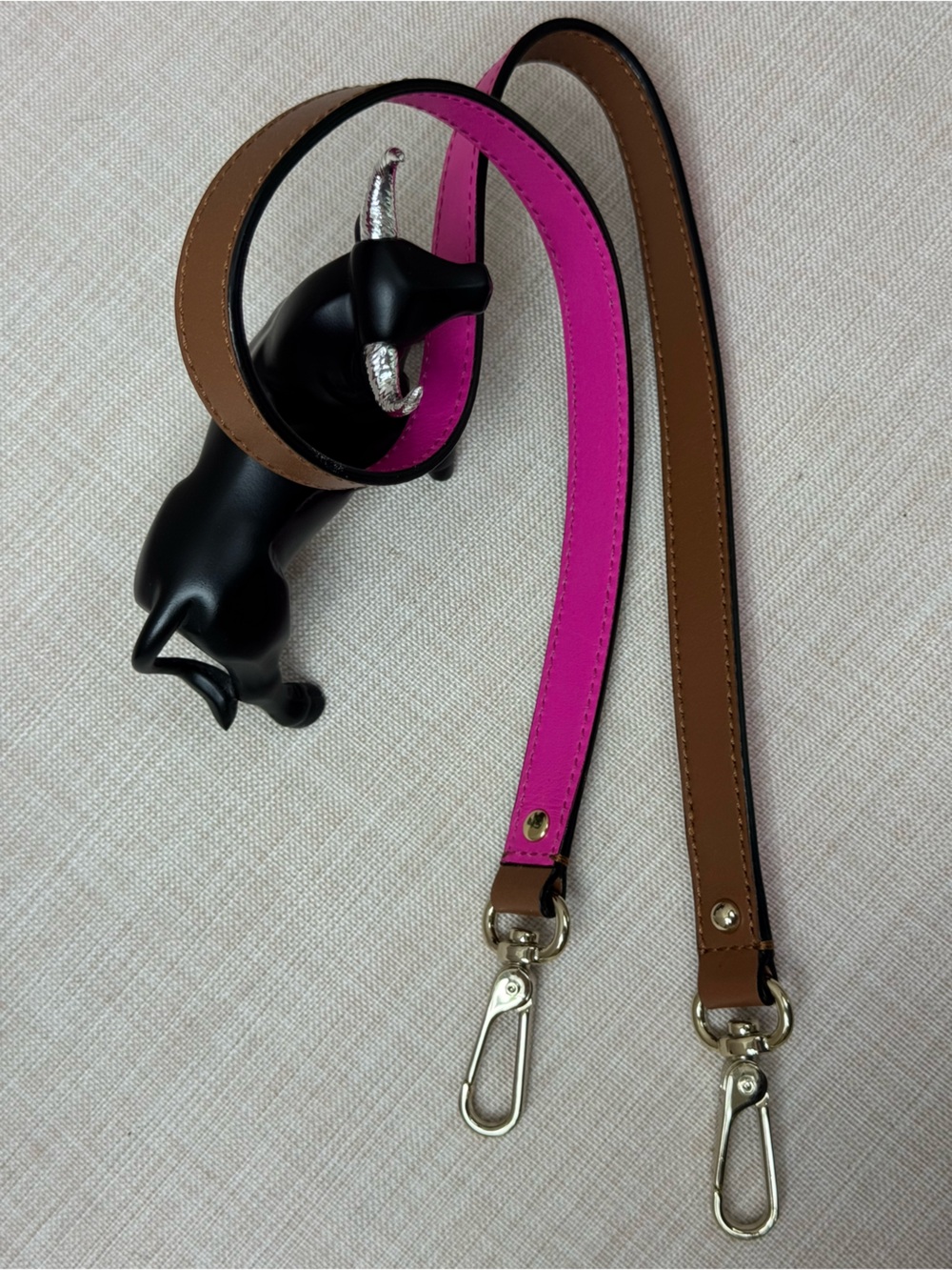 Kate spade Leather Double-Sided Brown and Pink Strap